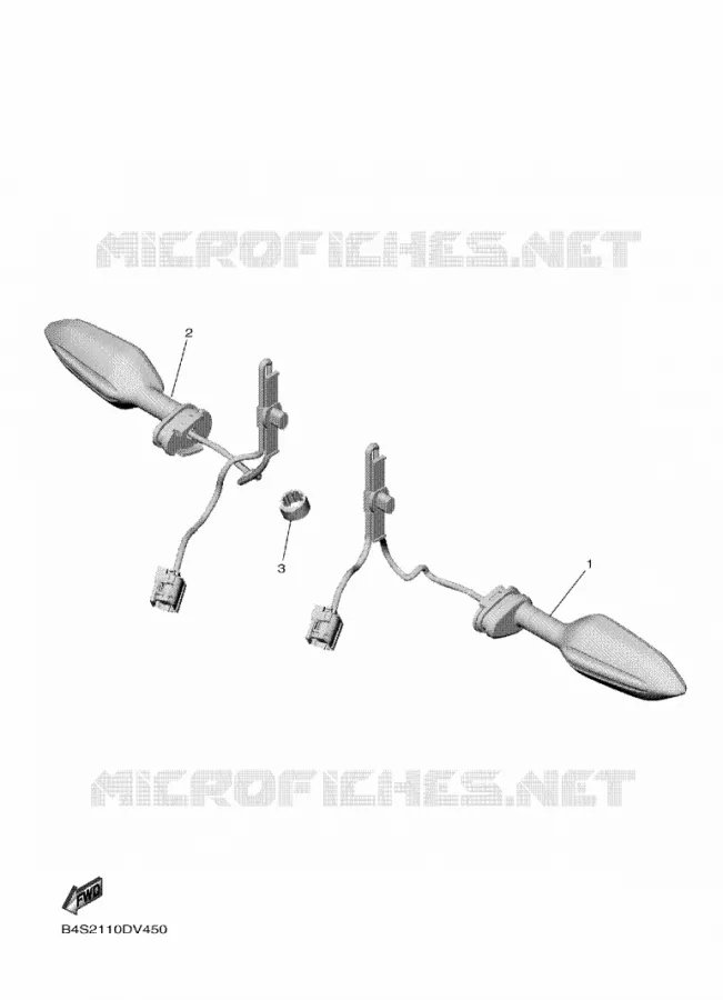CLIGNOTANT Yamaha MOTO 1000 2020 R1M  YZF1000D