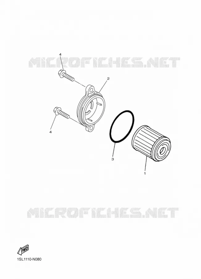 FILTRE A HUILE Yamaha MOTO 450 2020 WRF  WR450FL