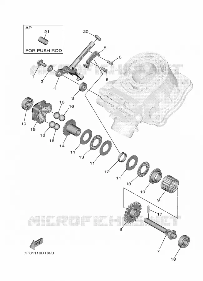 VALVE D'ECHAPPEMENT Yamaha MOTO 65 2020 YZ  YZ65