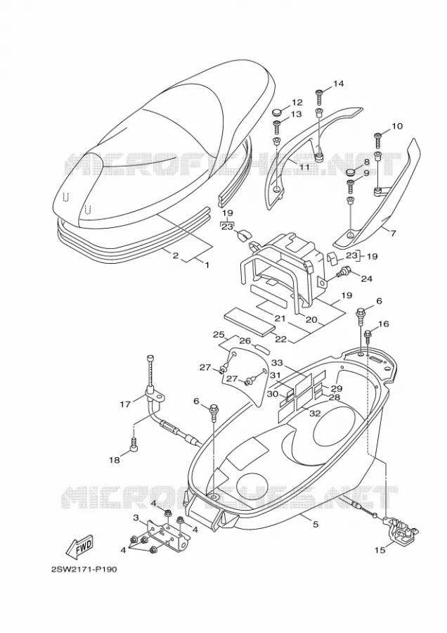 SELLE Yamaha SCOOTER 155 2020 SMAX  XC155L