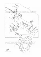 ETRIER DE FREIN ARRIERE pour Yamaha R3 2020