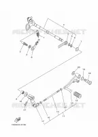 AXE DE SELECTEUR / PEDALE pour Yamaha R3 2020