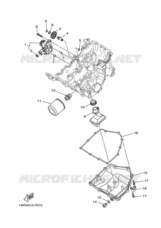 POMPE A HUILE Yamaha MOTO 300 2020 MT  MT03AL / MTN320-A
