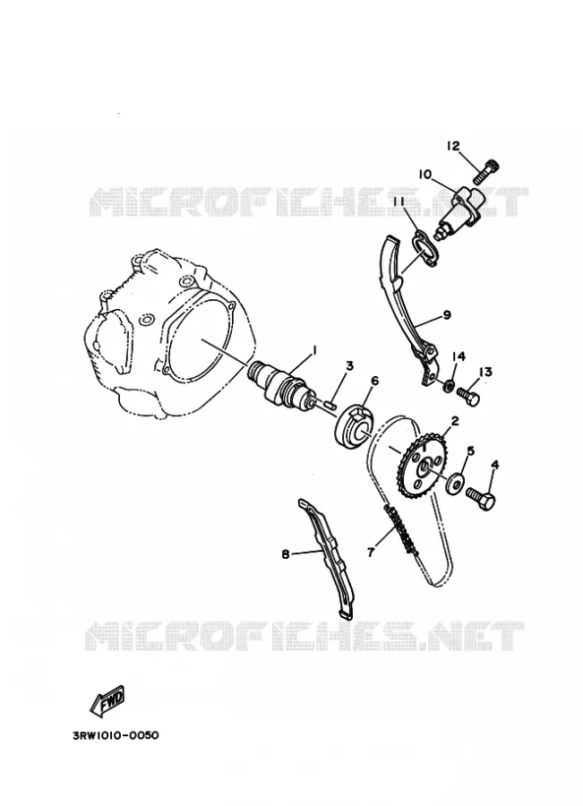 ARBRE A CAMES / CHAINE DE DISTRIBUTION Yamaha MOTO 230 2020 TTR  TT-R230L