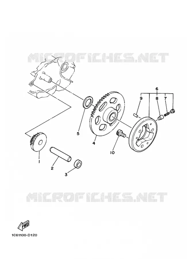EMBRAYAGE DE DEMARREUR Yamaha MOTO 230 2020 TTR  TT-R230L
