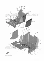 SUPPORT / REPOSE PIEDS 2 pour Yamaha WOLVERINE 2024