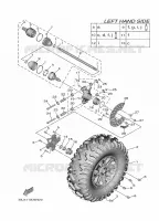 ROUE ARRIERE pour Yamaha WOLVERINE 2024
