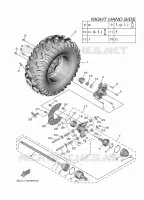 ROUE ARRIERE 2 pour Yamaha WOLVERINE 2024