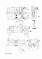 EMBLEME / ETIQUETTE 1 pour Yamaha WOLVERINE 2024