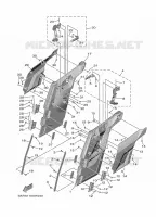 COUVERCLE LATERAL 2 pour Yamaha WOLVERINE 2024