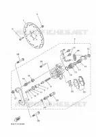 ETRIER DE FREIN ARRIERE 2 pour Yamaha YXZ 2024