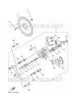 ETRIER DE FREIN ARRIERE 2 pour Yamaha YXZ 2024