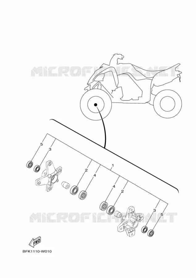 KIT PIECES D'ENTRETIEN Yamaha QUAD 700 2024 RAPTOR  YF70RSR / YFM700R