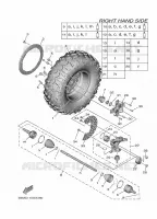 ROUE AVANT 2 pour Yamaha WOLVERINE 2024