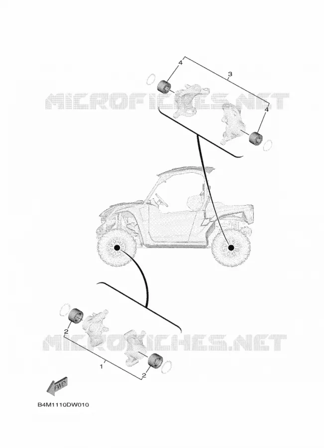 KIT PIECES D'ENTRETIEN Yamaha SIDE BY SIDE 1000 2024 WOLVERINE  YX10ERPSR / YXE1000EWS