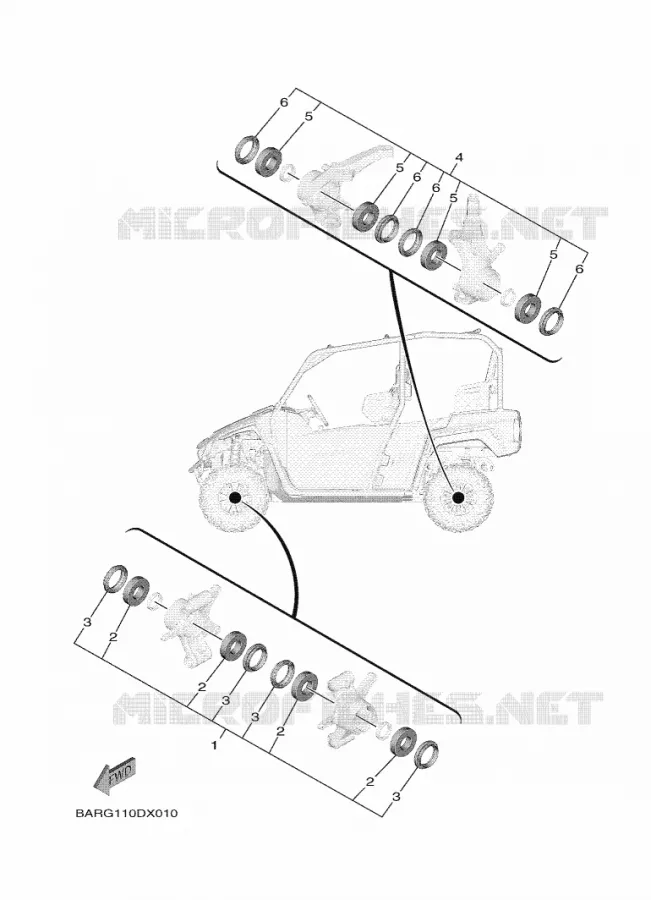 KIT PIECES D'ENTRETIEN Yamaha SIDE BY SIDE 850 2023 WOLVERINE  YX85FPSP / YXF850ES
