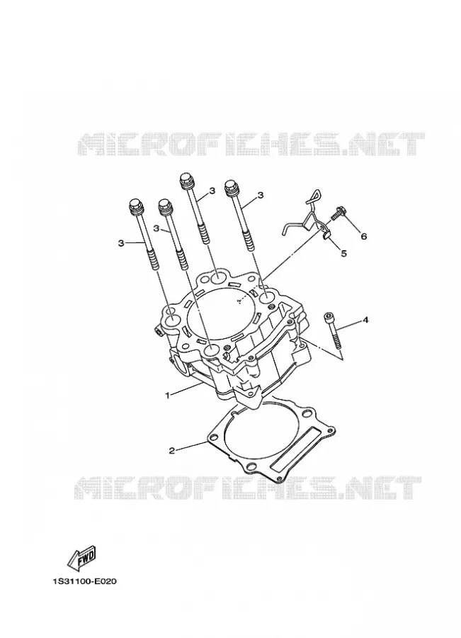 CYLINDRE Yamaha QUAD 700 2023 RAPTOR  YF70RSP / YFM700R