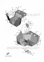 SUPPORT / REPOSE PIEDS pour Yamaha WOLVERINE 2022