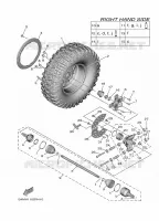 ROUE ARRIERE 2 pour Yamaha WOLVERINE 2022