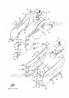 COUVERCLE LATERAL 3 pour Yamaha YXZ 2022