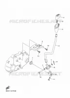 AXE DE SELECTEUR / PEDALE pour Yamaha RAPTOR 2022