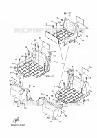 SUPPORT / REPOSE PIEDS 2 pour Yamaha VIKING 2022