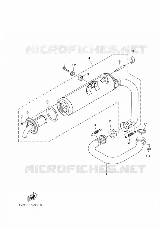 ECHAPPEMENT Yamaha SIDE BY SIDE 700 2022 VIKING  YX70MPSN / YXM700ES