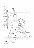 GUIDON ET CABLES pour Yamaha KODIAK 2022
