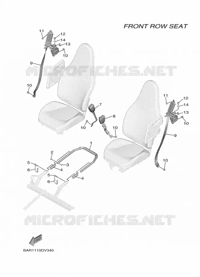 SELLE 2 Yamaha SIDE BY SIDE 850 2020 WOLVERINE  YX85EPSL / YXE850ENS