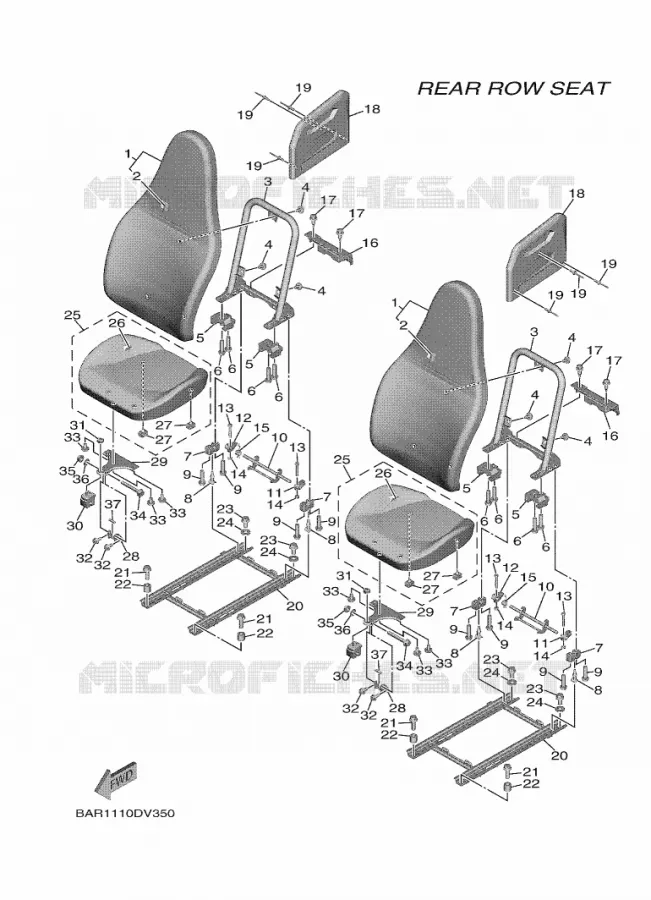 SELLE 3 Yamaha SIDE BY SIDE 850 2020 WOLVERINE  YX85FPAL / YXF850E