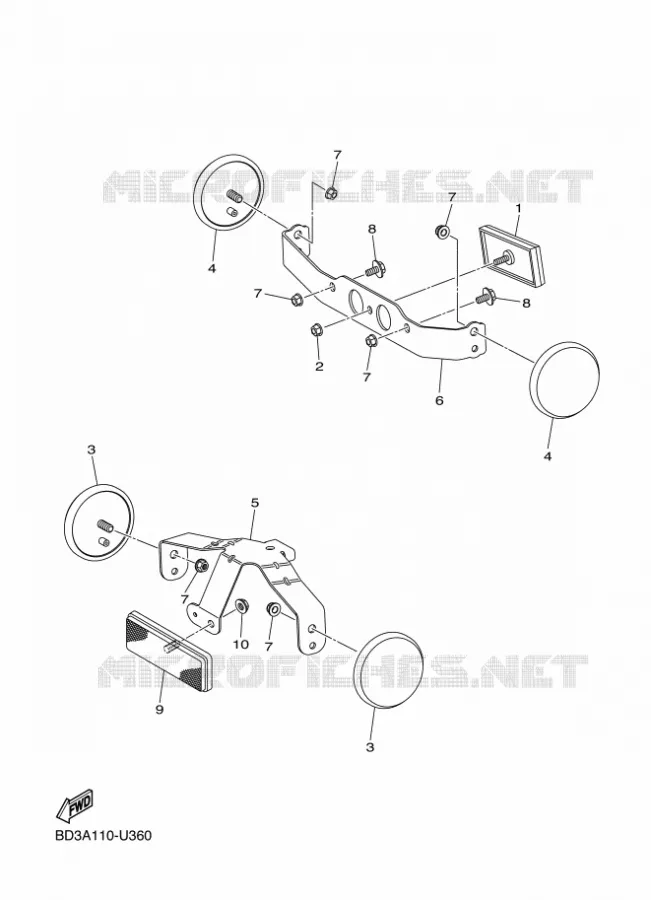 PARTIE ELECTRIQUE 2 Yamaha QUAD 90 2020 RAPTOR  YF09RL / YFM90R