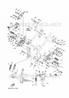 SUPPORT / REPOSE PIEDS pour Yamaha FZ 2025