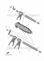 BARILLET DE SELECTION / FOURCHETTE pour Yamaha R9 2025