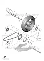 ROUE ARRIERE pour Yamaha R9 2025