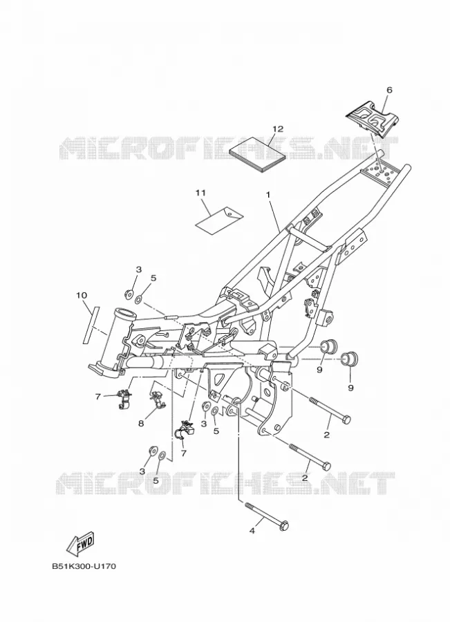 CADRE Yamaha MOTO 110 2025 TTR  TT-R110E