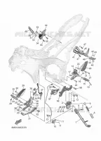 SUPPORT / REPOSE PIEDS pour Yamaha MT 2025