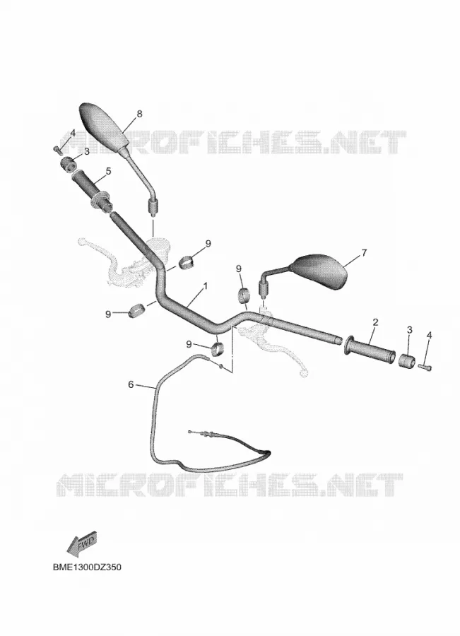 GUIDON ET CABLES Yamaha MOTO 900 2025 MT  MTN890