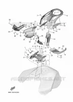 RESERVOIR A CARBURANT 3 pour Yamaha MT 2025