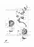COMMODO / LEVIER pour Yamaha MT 2025