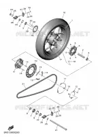 ROUE ARRIERE pour Yamaha MT 2025