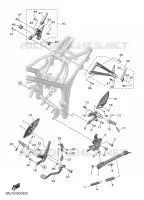 SUPPORT / REPOSE PIEDS pour Yamaha MT 2025