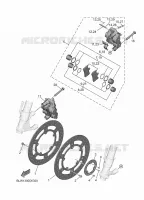ETRIER DE FREIN AVANT pour Yamaha MT 2025