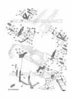 BEQUILLE / REPOSE PIEDS pour Yamaha TRACER 2025