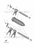 BARILLET DE SELECTION / FOURCHETTE pour Yamaha TRACER 2025
