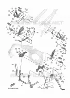 BEQUILLE / REPOSE PIEDS pour Yamaha TRACER 2025
