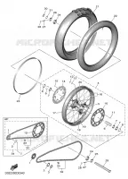 ROUE ARRIERE pour Yamaha YZF 2025
