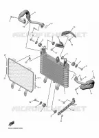 RADIATEUR D'HUILE / ECHANGEUR pour Yamaha R1 2025