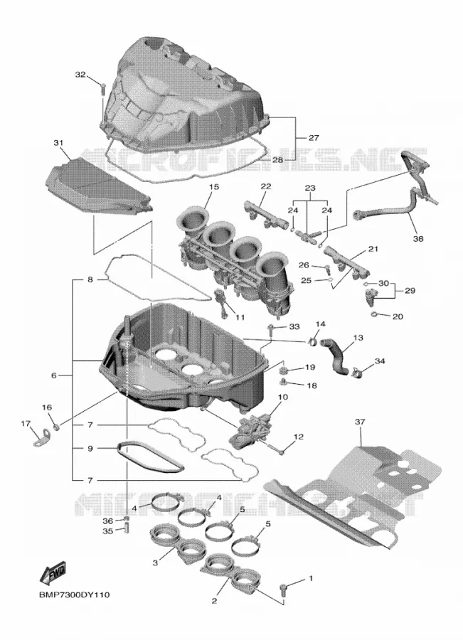 ADMISSION Yamaha MOTO 1000 2025 R1  YZF1000W