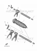 BARILLET DE SELECTION / FOURCHETTE pour Yamaha MT 2025