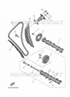 ARBRE A CAMES / CHAINE DE DISTRIBUTION pour Yamaha MT 2025